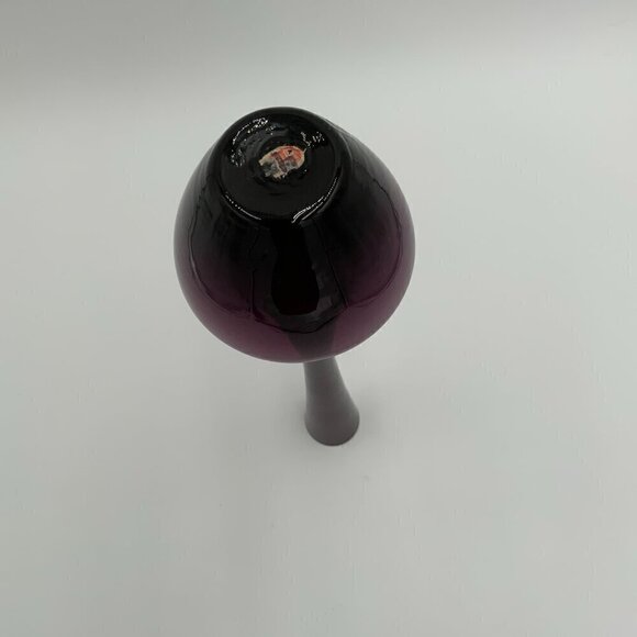 Tall Amethyst Glass Bud Vase Made in Japan - Picture 7 of 9